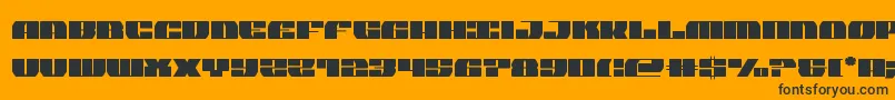 joysharkcond Font – Black Fonts on Orange Background