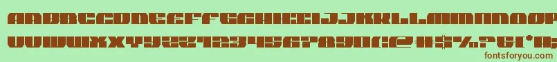 joysharkcond Font – Brown Fonts on Green Background