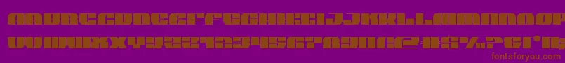 joysharkcond Font – Brown Fonts on Purple Background