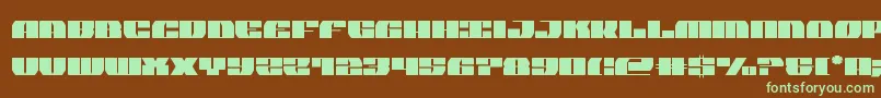 joysharkcond Font – Green Fonts on Brown Background