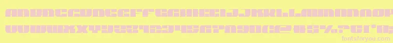 joysharkcond Font – Pink Fonts on Yellow Background