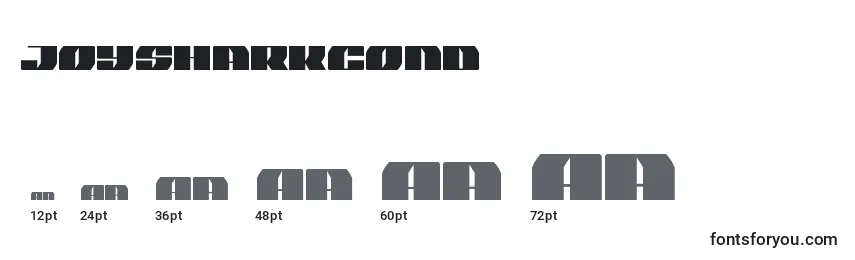 Joysharkcond Font Sizes