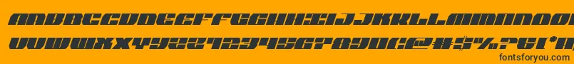 joysharkcondital Font – Black Fonts on Orange Background
