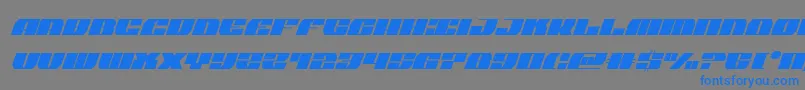 フォントjoysharkcondital – 灰色の背景に青い文字