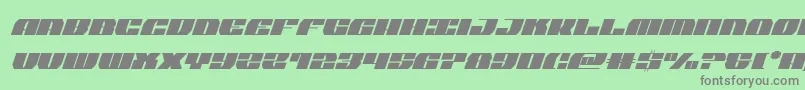 joysharkcondital Font – Gray Fonts on Green Background