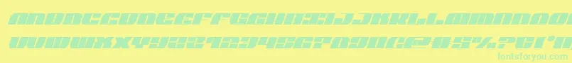 joysharkcondital-fontti – vihreät fontit keltaisella taustalla