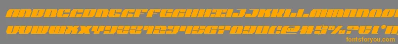 joysharkcondital-Schriftart – Orangefarbene Schriften auf grauem Hintergrund