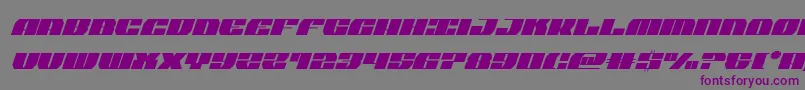 joysharkcondital Font – Purple Fonts on Gray Background