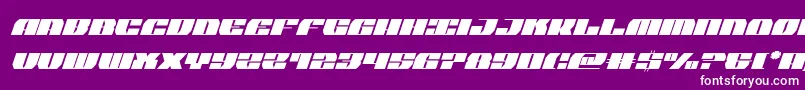 joysharkcondital Font – White Fonts on Purple Background