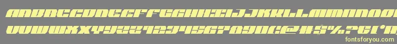 joysharkcondital Font – Yellow Fonts on Gray Background