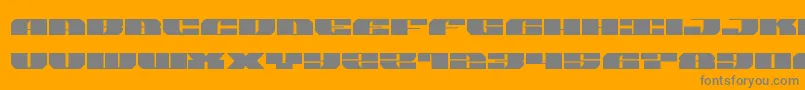 joysharkexpand Font – Gray Fonts on Orange Background
