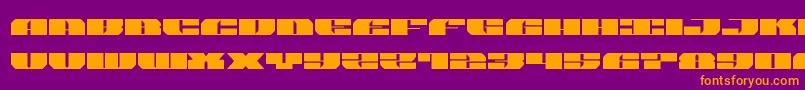 joysharkexpand Font – Orange Fonts on Purple Background