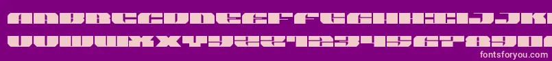 joysharkexpand Font – Pink Fonts on Purple Background