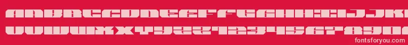 joysharkexpand Font – Pink Fonts on Red Background