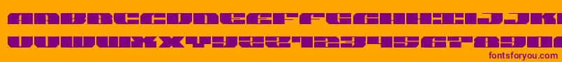 joysharkexpand Font – Purple Fonts on Orange Background