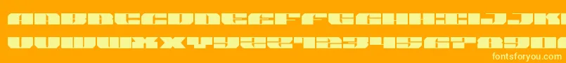 Więcej informacji o czcionce joysharkexpand Czcionka joysharkexpand – żółte czcionki na pomarańczowym tle