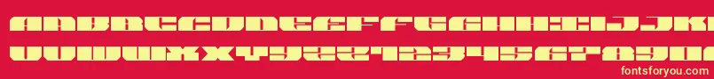 joysharkexpand Font – Yellow Fonts on Red Background