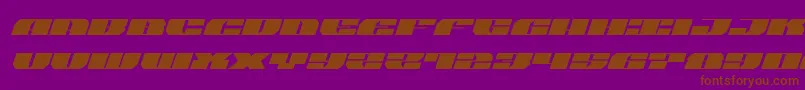 joysharkexpandital Font – Brown Fonts on Purple Background