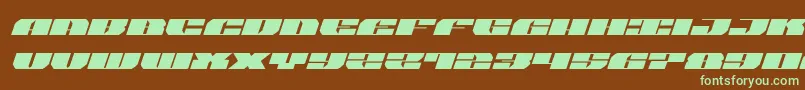 joysharkexpandital Font – Green Fonts on Brown Background