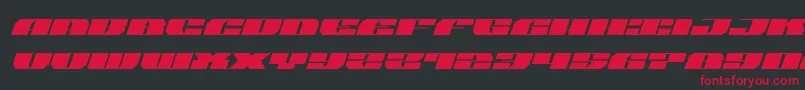 joysharkexpandital Font – Red Fonts on Black Background