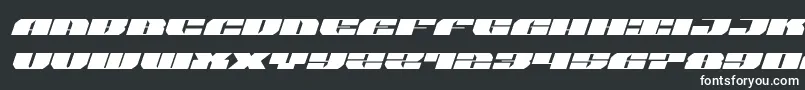 Шрифт joysharkexpandital – белые шрифты на чёрном фоне
