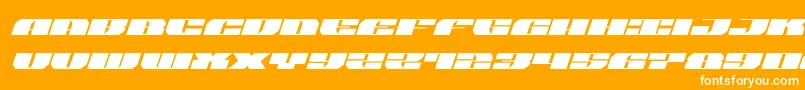 joysharkexpandital Font – White Fonts on Orange Background