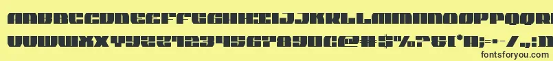 joysharkextraconden Font – Black Fonts on Yellow Background