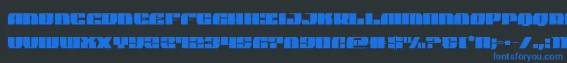 joysharkextraconden Font – Blue Fonts on Black Background