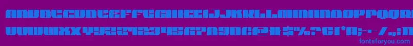 Шрифт joysharkextraconden – синие шрифты на фиолетовом фоне