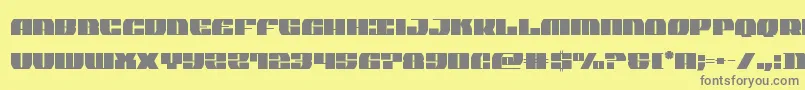 joysharkextraconden Font – Gray Fonts on Yellow Background