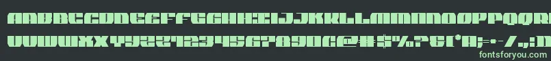 joysharkextraconden Font – Green Fonts on Black Background