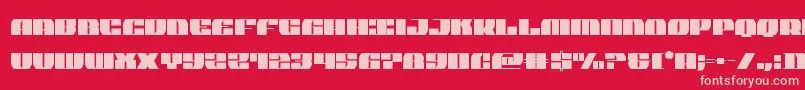 joysharkextraconden Font – Pink Fonts on Red Background