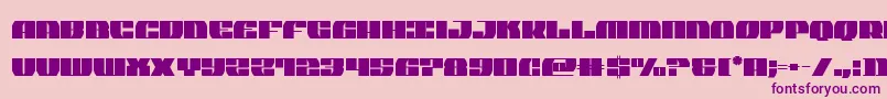 joysharkextraconden Font – Purple Fonts on Pink Background