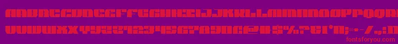 joysharkextraconden Font – Red Fonts on Purple Background