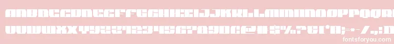 joysharkextraconden-fontti – valkoiset fontit vaaleanpunaisella taustalla