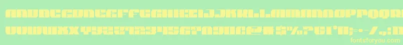joysharkextraconden-fontti – keltaiset fontit vihreällä taustalla