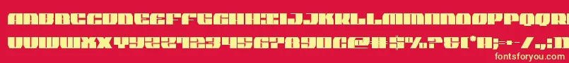 joysharkextraconden Font – Yellow Fonts on Red Background