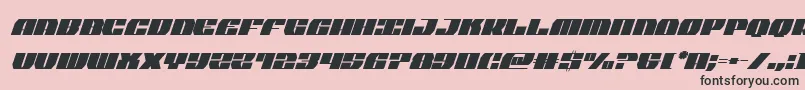 joysharkextracondenital Font – Black Fonts on Pink Background