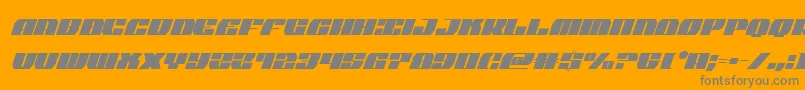 joysharkextracondenital-Schriftart – Graue Schriften auf orangefarbenem Hintergrund