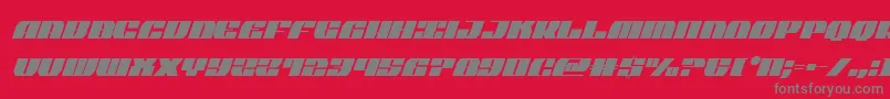 joysharkextracondenital Font – Gray Fonts on Red Background
