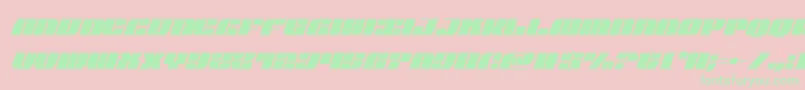 joysharkextracondenital Font – Green Fonts on Pink Background