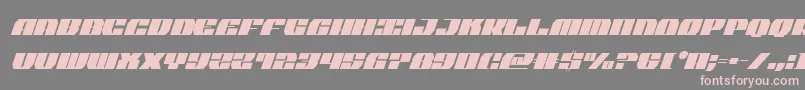 joysharkextracondenital Font – Pink Fonts on Gray Background