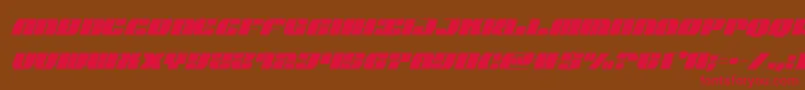 joysharkextracondenital Font – Red Fonts on Brown Background