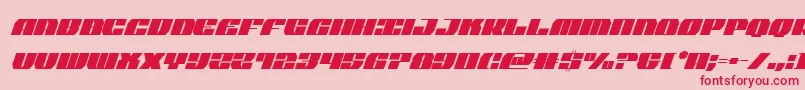 joysharkextracondenital Font – Red Fonts on Pink Background