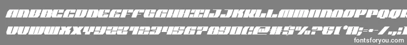 joysharkextracondenital Font – White Fonts on Gray Background