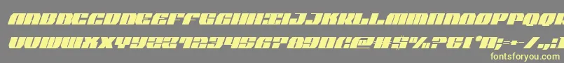 joysharkextracondenital Font – Yellow Fonts on Gray Background