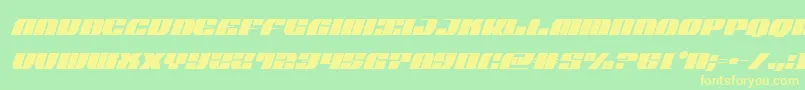 joysharkextracondenital Font – Yellow Fonts on Green Background