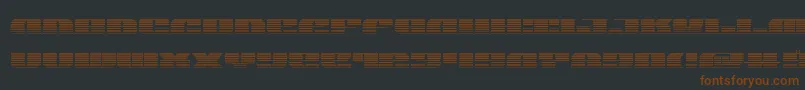 joysharkgrad Font – Brown Fonts on Black Background