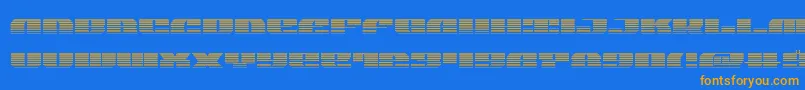 joysharkgrad Font – Orange Fonts on Blue Background