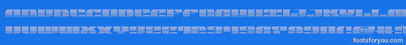joysharkgrad Font – Pink Fonts on Blue Background